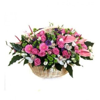 Aranjament cos cu flori 13