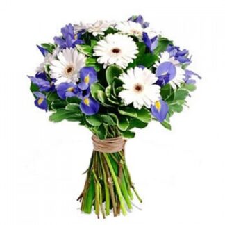 Buchet irisi si gerbera