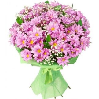 Buchet crizanteme roz